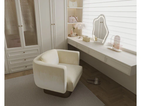 Luxury Wardrobe Cloakroom 019 3D Model