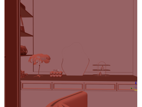 Luxury Wardrobe Cloakroom 019 Modèle 3D