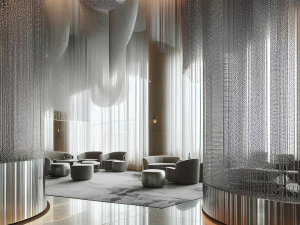 Glam Chain Curtain - Black Swan Studio 3D-Modell