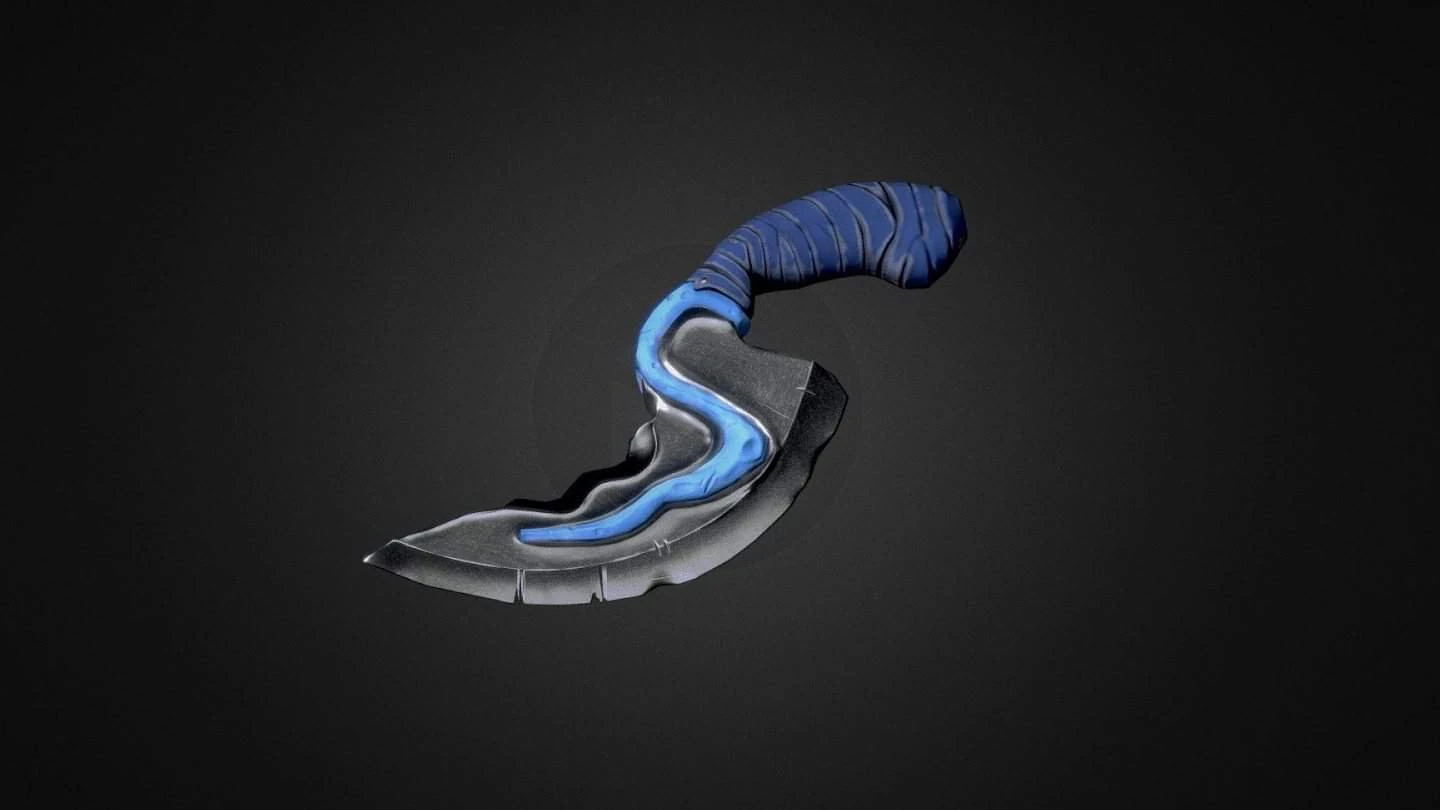 Dota 2 Blink Dagger 3D Print Model .c4d .max .obj .3ds .fbx .stl .blend
