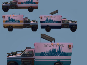 Post Apocalypse Ambulance Modelo 3D