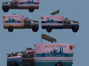 Post Apocalypse Ambulance 3D Model