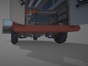 Low Poly Simple Ambulance Modelo 3D