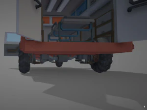 Low Poly Simple Ambulance 3D Model