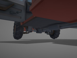Low Poly Simple Ambulance Modelo 3D