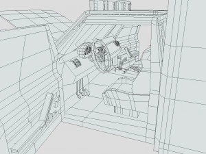 Low Poly Simple Ambulance 3D Model