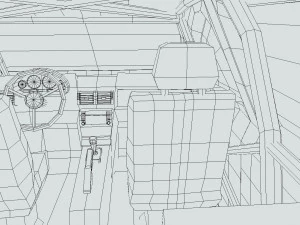 Low Poly Post Apocalypse Sport Car 3D Model