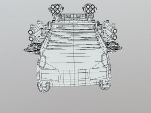 Low Poly Post Apocalypse Sport Car Model 3D
