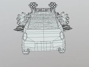 Low Poly Post Apocalypse Sport Car 3D Model