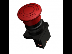 Emergency Stop Push Button 3D Model