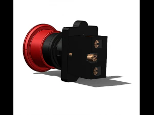 Emergency Stop Push Button 3D Model
