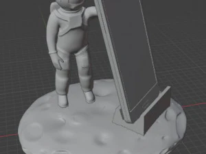 Astronauta para m&oacute;vil Modelo de impresión 3D