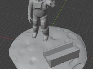 Astronaut for mobile 3D Print Model