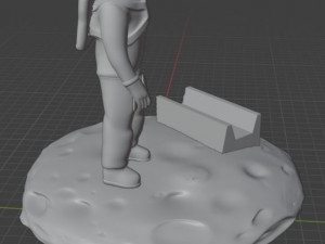 Astronaut for mobile 3D Print Model