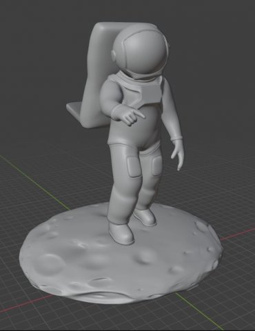 Astronaut for mobile Model do druku 3D .c4d .max .obj .3ds .fbx .stl .blend 