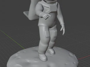 Астронавт для мобильного 3D Принт Модель