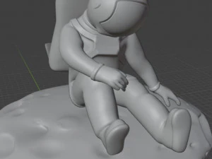 Astronaut for mobile 3D Print Model