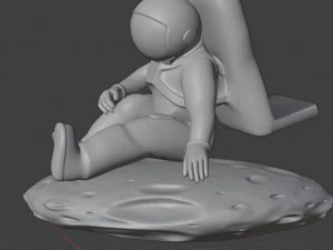 Astronaut for mobile 3D Print Model