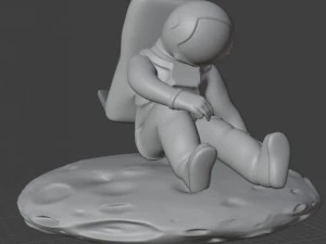 Astronaut for mobile 3D Print Model