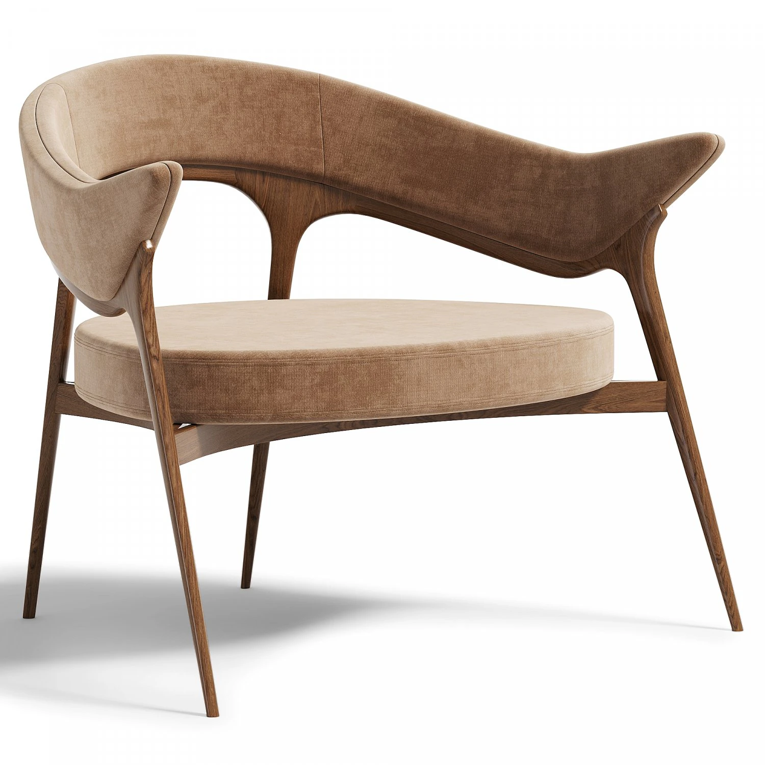 Andorinha Armchair 3D Model .c4d .max .obj .3ds .fbx .stl .blend 