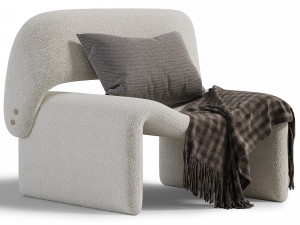 Armchair Caroline 3D Model