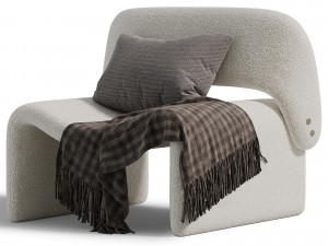 Armchair Caroline 3Dモデル
