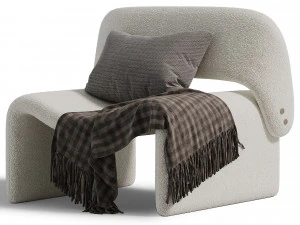 Armchair Caroline 3D Model