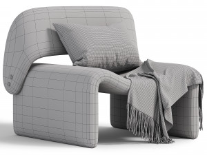Armchair Caroline 3Dモデル