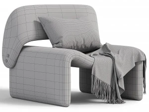 Armchair Caroline 3D Model