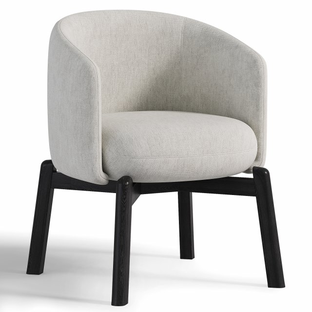 Armchair Luna 061436 1 3D Model .c4d .max .obj .3ds .fbx .stl .blend 