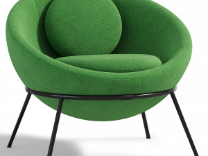 BOWL CHAIR GREEN by BARDI Modelo 3D