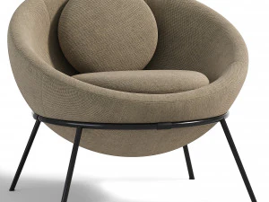 BOWL CHAIR GREEN by BARDI 3D Model