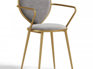 CHX Nordic Restaurant Lounge Chair 3D Model