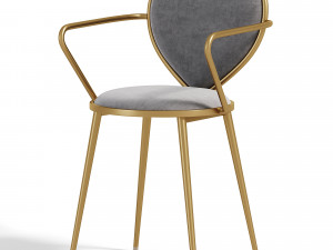 CHX Nordic Restaurant Lounge Chair 3D Model