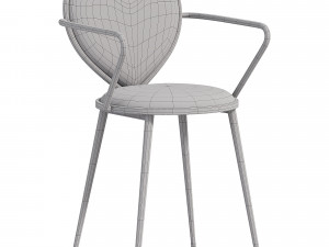 CHX Nordic Restaurant Lounge Chair 3D Model