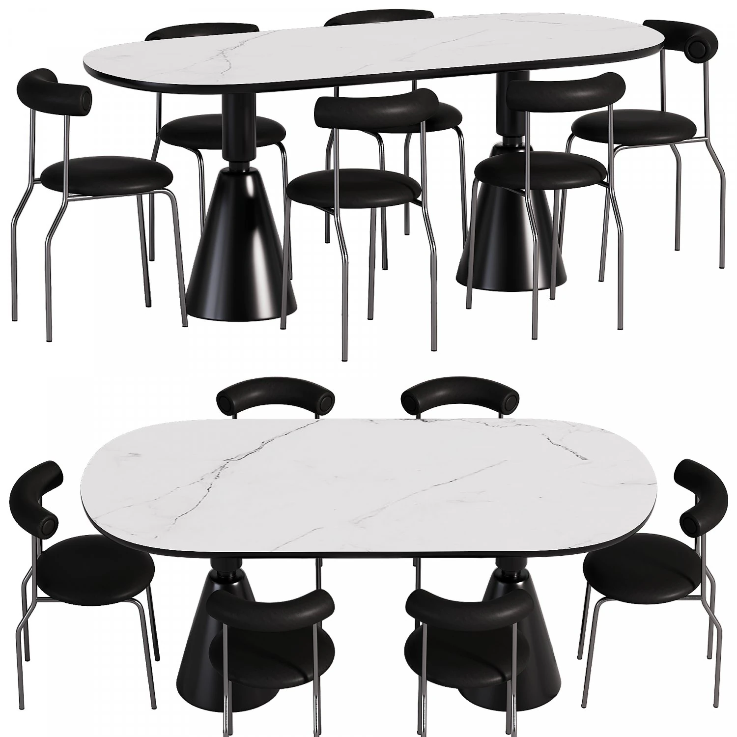 Dining table PH 7073 3D Model .c4d .max .obj .3ds .fbx .stl .blend 