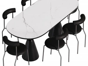 Dining table PH 7073 3D Model