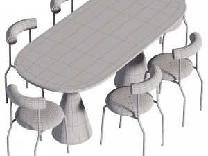 Dining table PH 7073 3D Model