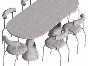Dining table PH 7073 3D Model