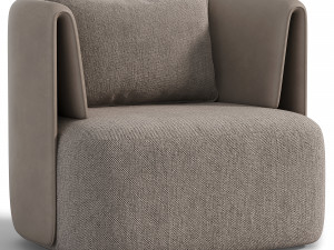 Elio Swivel Barrel Chair Modelo 3D