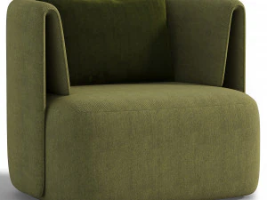 Elio Swivel Barrel Chair 3D Model