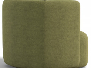 Elio Swivel Barrel Chair 3D Модель