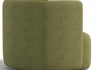 Elio Swivel Barrel Chair 3D Model