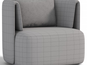 Elio Swivel Barrel Chair 3D Модель