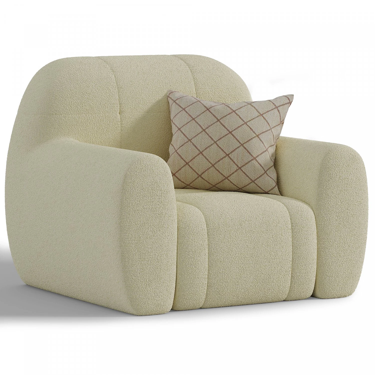 EMILI ARMCHAIR 3D Model .c4d .max .obj .3ds .fbx .stl .blend 