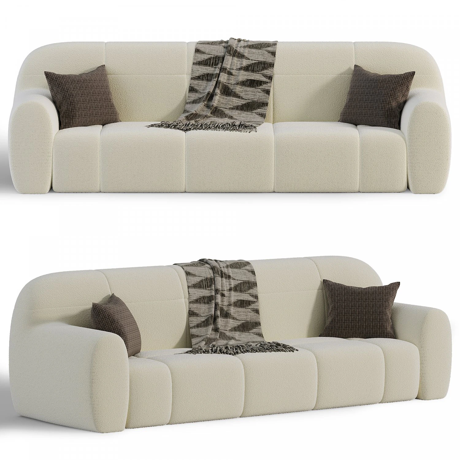 EMILI SOFA 3D Model .c4d .max .obj .3ds .fbx .stl .blend 