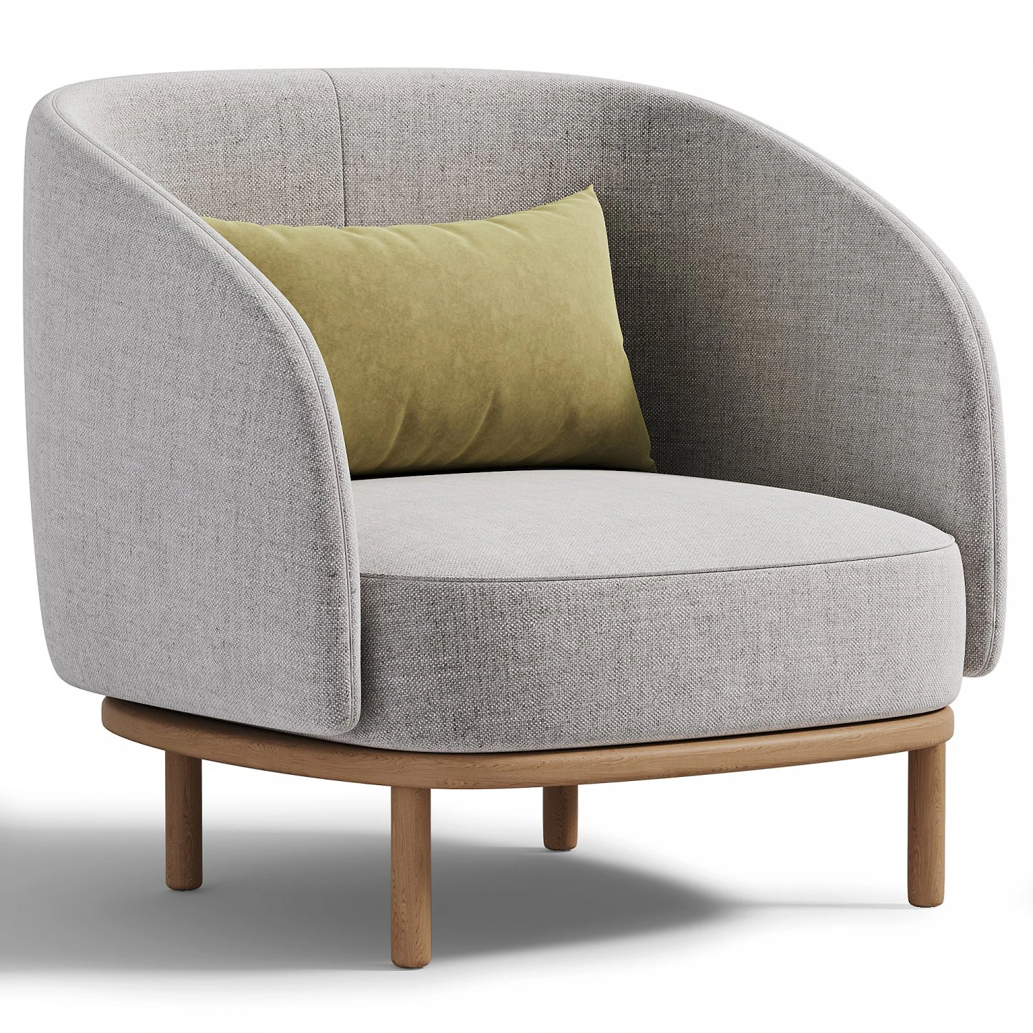 Fuuga armchair 3D Model .c4d .max .obj .3ds .fbx .stl .blend 