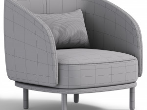 Fuuga armchair 3Dモデル