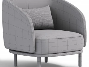 Fuuga armchair 3D Model