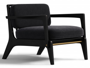 Gleda Lounge Chair Low Back 3D Model